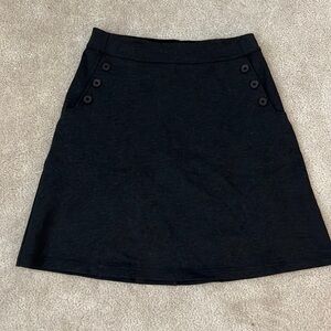 Betabrand Charcoal Gray A-Line Pull-on Skirt with shorts Large Skort